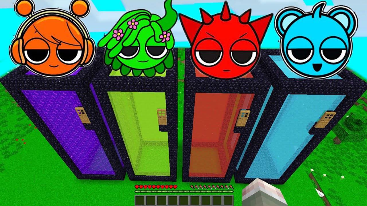 ВЫЖИВАНИЕ В ДЛИННЫХ СТЕКЛЯННЫХ ДОМАХ СО СПРУНКАМИ В МАЙНКРАФТ смотреть онлайн