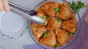 Куриные бёдра в духовке  Рецепт запечённых бёдер Это просто приготовить