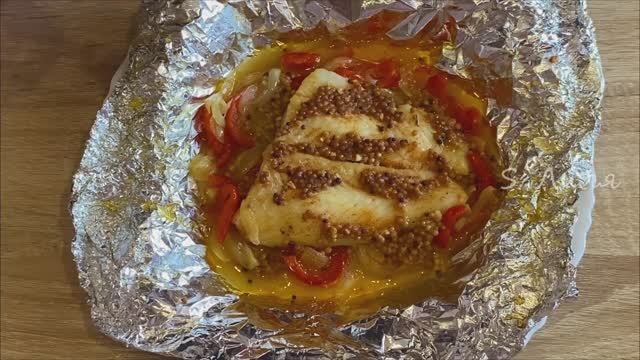 Палтус с овощами в фольге. #палтус#вфольге#совощами смотреть онлайн