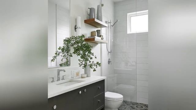 75 Cement Tile Floor 3/4 Bathroom Design Ideas You'll Love 🌈 смотреть онлайн
