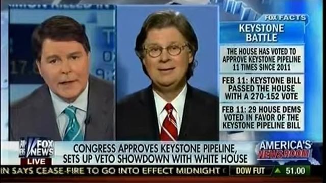 Congress Passes Bill Approving The Keystone XL Pipe Line - America's Newsroom смотреть онлайн