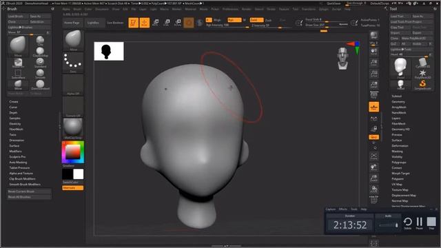 Bài 10. Tìm Hiểu Các Thuộc Tính Của Brush Smooth || Basic zbrush смотреть онлайн