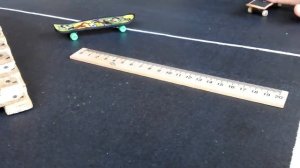 Обучение трюку олли на фингерборде