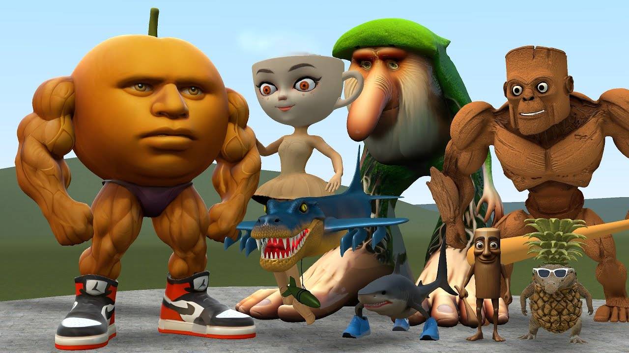 ODINDINDUN ПРОТИВ BRR BRR PATAPIM ПРОТИВ TRALALERO TRALALA ПРОТИВ TUNG TUNG TUNG В ГАРРИС МОДЕ смотреть онлайн