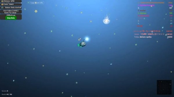 Oceanar.io 100 Bots Test