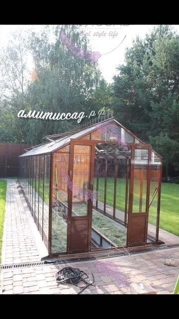 Стеклянные теплицы botanik mini от АмитисСад смотреть онлайн