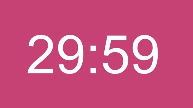1 Hour Timer - 1 Hour Countdown – Fuchsia Rose Screen 4K