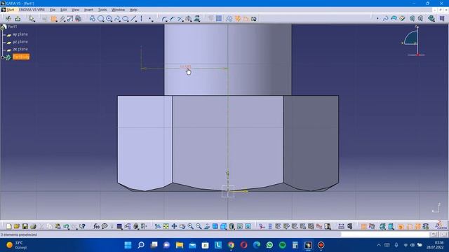 CATIA Programı ile Cıvata Çizimi смотреть онлайн