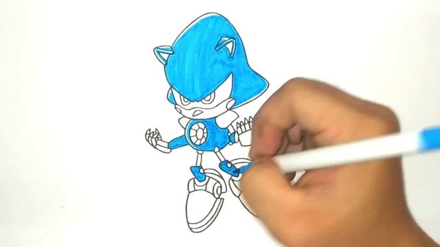 METAL SONIC | How to draw and coloring Sonic 2 (Sega Genesis) смотреть онлайн