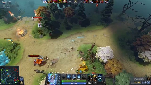 Сап Пятёрочка, рвёт кери Dota 2 (Дота 2) BaDRShoT-_- смотреть онлайн