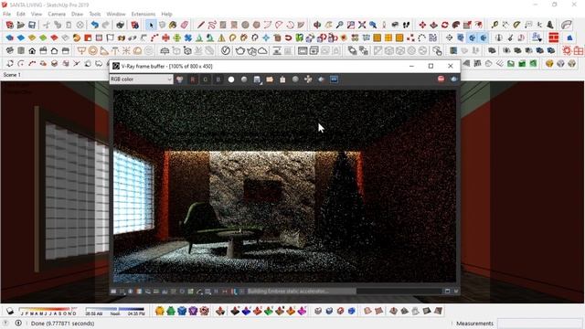 How I Made This Christmas Interior Using Vray For Sketchup !!! смотреть онлайн