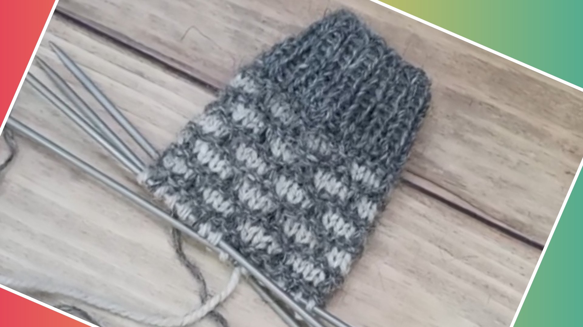 Ленивый жаккард по кругу спицами🧶 Оочень легко и просто 🔥🔥 смотреть онлайн