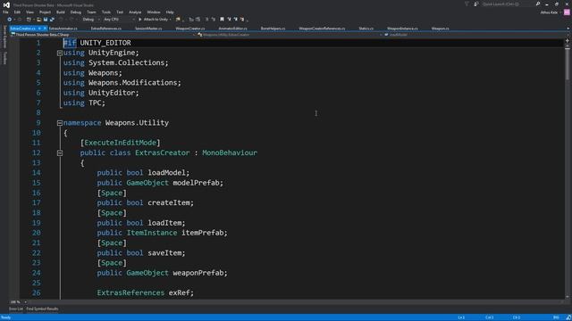 TPS Beta Part 5 - Extras Creator & Weapon Model Hook - Unity Tutorial смотреть онлайн