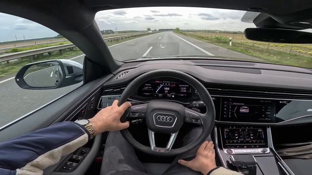2025 NEW Audi SQ8 On Autobahn! Are 507HP Enough Or Do You Need The RSQ8?