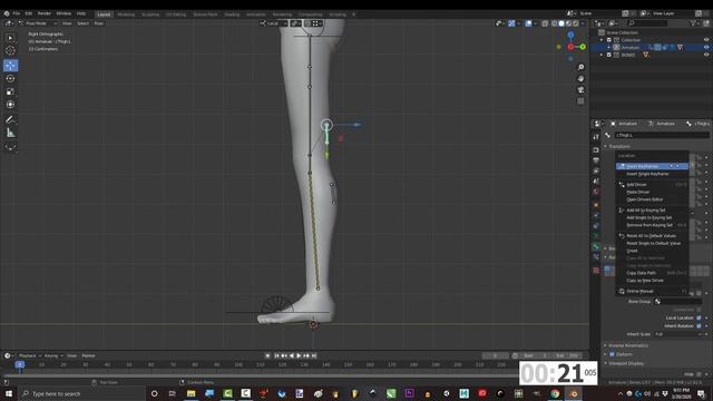 Blender 2.82 : Knee Clipping Drivers (In 60 Seconds!!!) смотреть онлайн