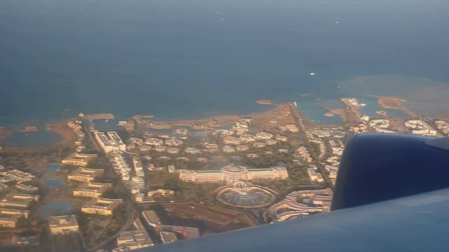 Боинг 747-300 Трансаэро. Посадка в Хургаде Египет.