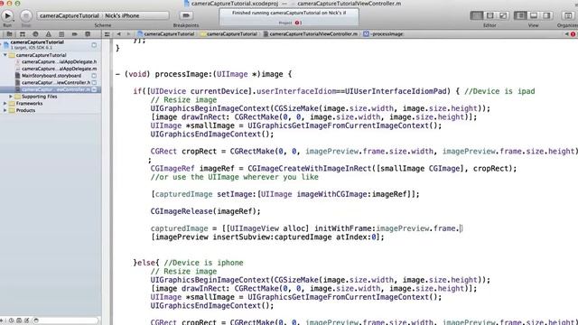 iOS live camera preview and capture смотреть онлайн