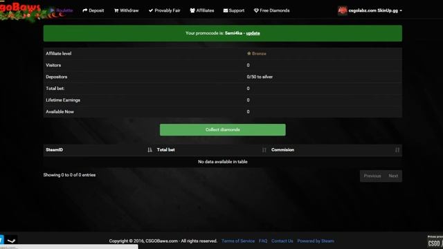 Халява в CS:GO Новый сайт без депа