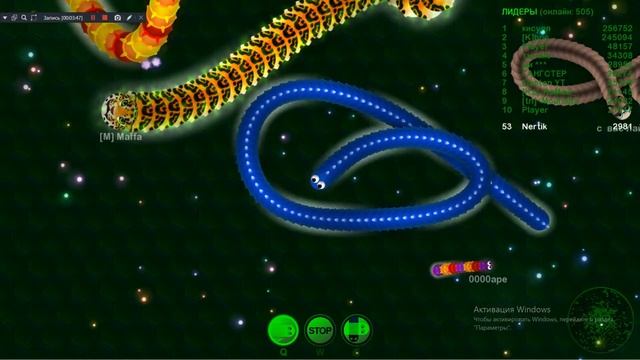 Играем в wormax.io под музыку смотреть онлайн