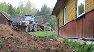 Большие перемены. Строим двух уровневый участок. Реставрация заброшенного дома в деревне