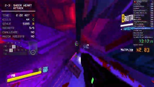 Ultrakill Speedrun No OOB% In 24:27.24 (IGT: 21:12.536)