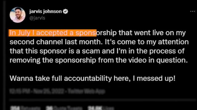 The BIGGEST Sponsorship Scam On YouTube. смотреть онлайн