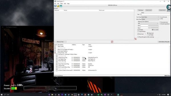 Five Nights At Freddy's Table (Use Cheat Engine 7.1 - Also Where I Have Been)