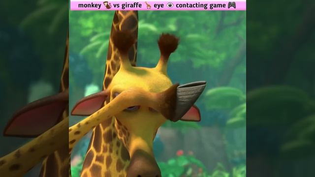 Monkey vs Giraffe: Epic Eye Contact Challenge Game Showdown! 🐒🦒👁 #shorts смотреть онлайн