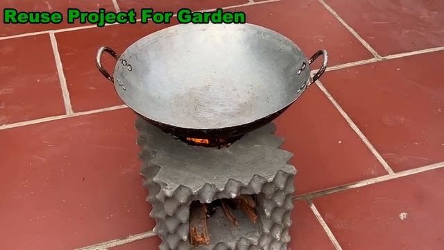 6 Project Beautiful And Unique Outdoor Firewood Stove From Cement - Great! Garden Design смотреть онлайн