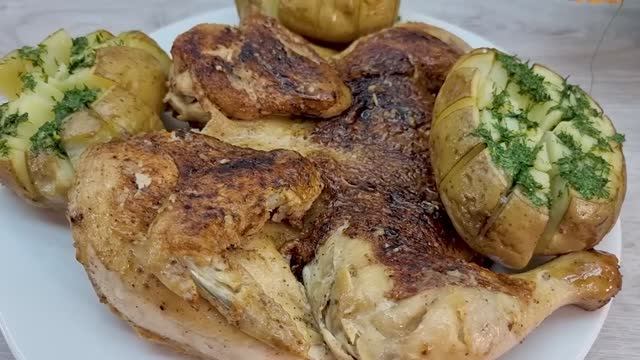 _Цыпленок табака_ по домашнему - вкусно и сытно_ простые идеи для обеда_ смотреть онлайн