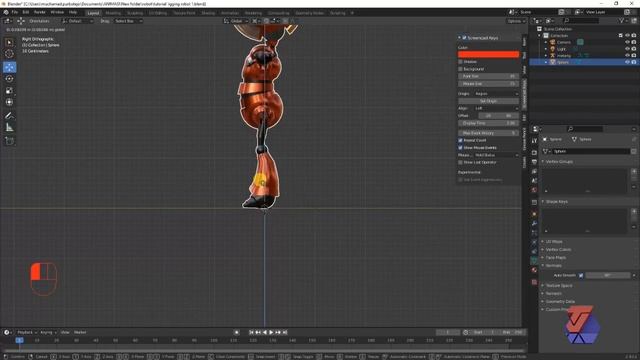 tutorial blender 2.93: rigging robot смотреть онлайн