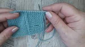 АККУРАТНАЯ ЦЕЛЬНОВЯЗАННАЯ ПЛАНКА с формированием горизонтальных петель для пуговиц за один ряд