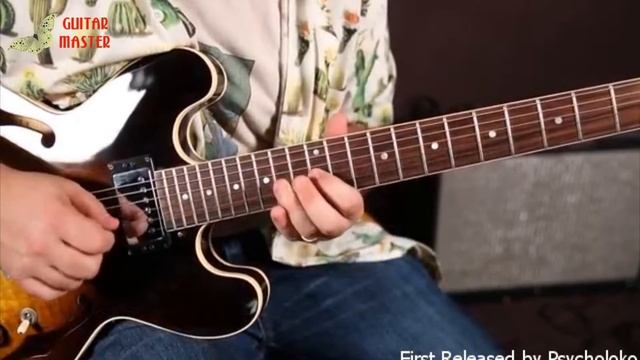 Electric guitar technique 14 “A” Root Position Minor Pentatonic Sour Bend and Slide Lick смотреть онлайн