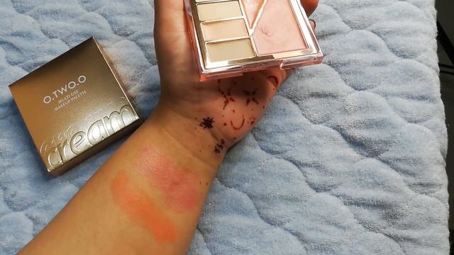 o two o multiuse face makeup palette cream formulation swatches honest review |otwoo cosmetics смотреть онлайн
