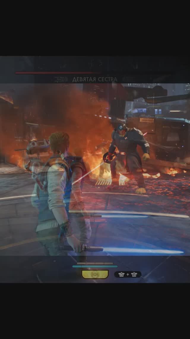 Бой против бывшего джедая - Босс Девятая сестра ☬ STAR WARS Jedi: Survivor ☬ #shorts #gaming смотреть онлайн