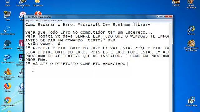 Tutorial Como Corrigir o Erro Microsoft C++Runtime Library смотреть онлайн