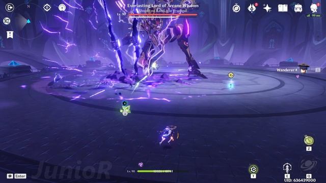 SOLO Wanderer VS Scaramouche BOSS (NO BUFFS) смотреть онлайн