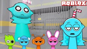 Спрунки Aqua Играет Sprunki Aqua Prison Run Obby в РОБЛОКС | Incredibox Sprunki | Hard Mode Gameplay