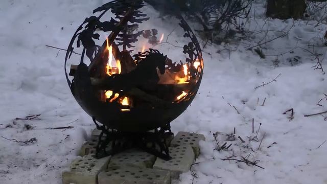 Открытый камин-шар Прескона смотреть онлайн