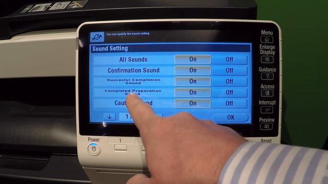 Konica Minolta Bizhub sound settings смотреть онлайн