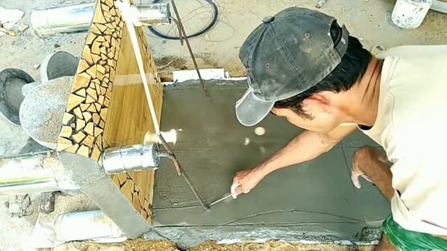Share how to make a great garden chair with cement and ceramic tiles #50 смотреть онлайн