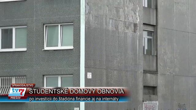 Okrem štadiónu obnovia aj internáty смотреть онлайн