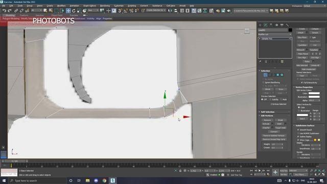 Modeling Scar L lowpoly 3ds max beginner tutorial FINAL PART смотреть онлайн
