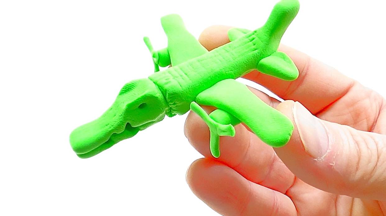 КРОКОДИЛО БОМБАРДИРО  из Мягкого Пластилина