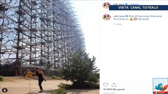 Celia Lora presume foto sin equipo de protección en Chernobyl смотреть онлайн