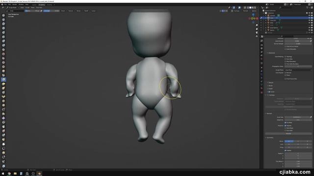 Sculpt January 2022 - Day 09 "Cursed Doll" | Blender Sculpting Timelapse смотреть онлайн
