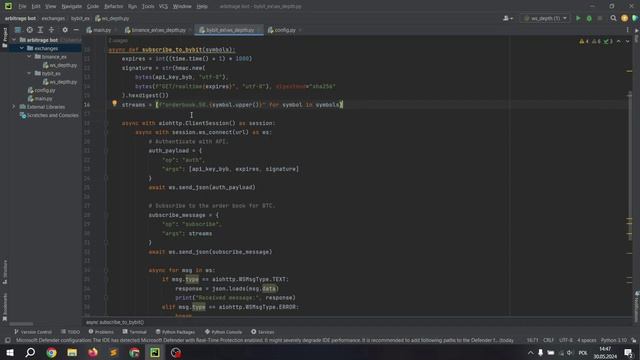 Арбитражный бот для Binance | ByBit Python ЧАСТЬ 1 смотреть онлайн