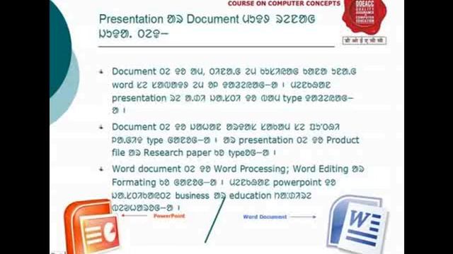 lecture-3 (chapter 8) Difference between Power Point & Word Document смотреть онлайн