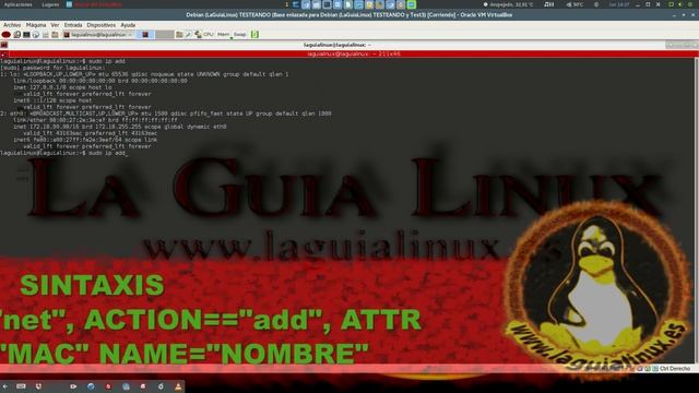 Renombrar interfaz de RED con UDEV смотреть онлайн