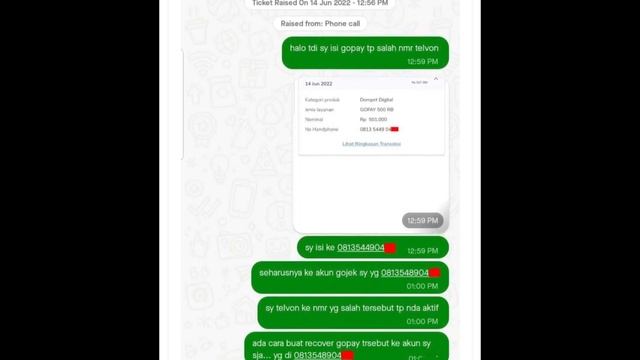 Kirim Saldo Gopay Salah Nomer , Bisa Kembali?. смотреть онлайн